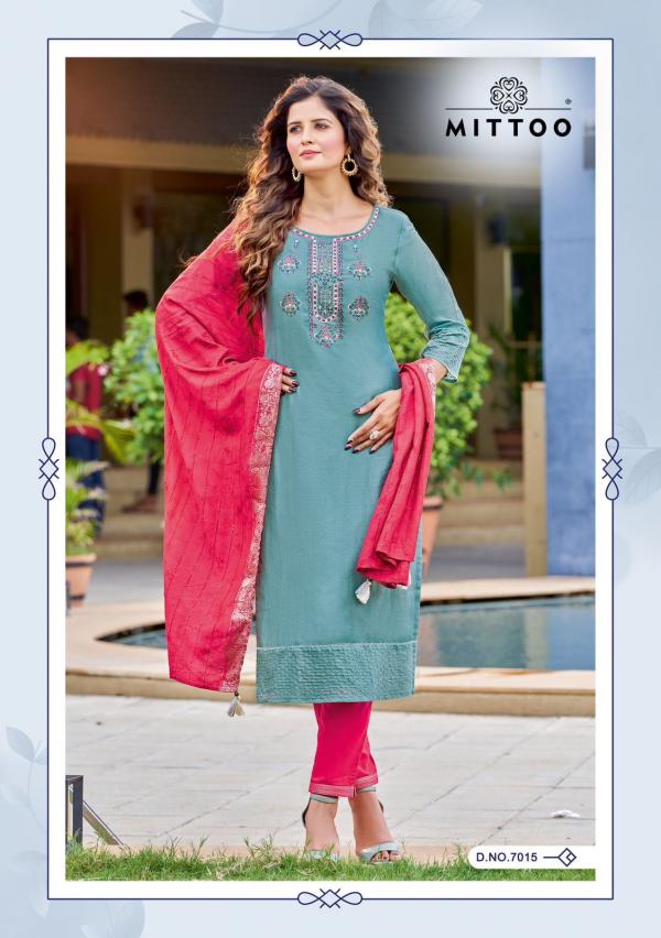 Mittoo Life Style Vol 2 viscose Festive Wear Kurti Pant With Dupatta